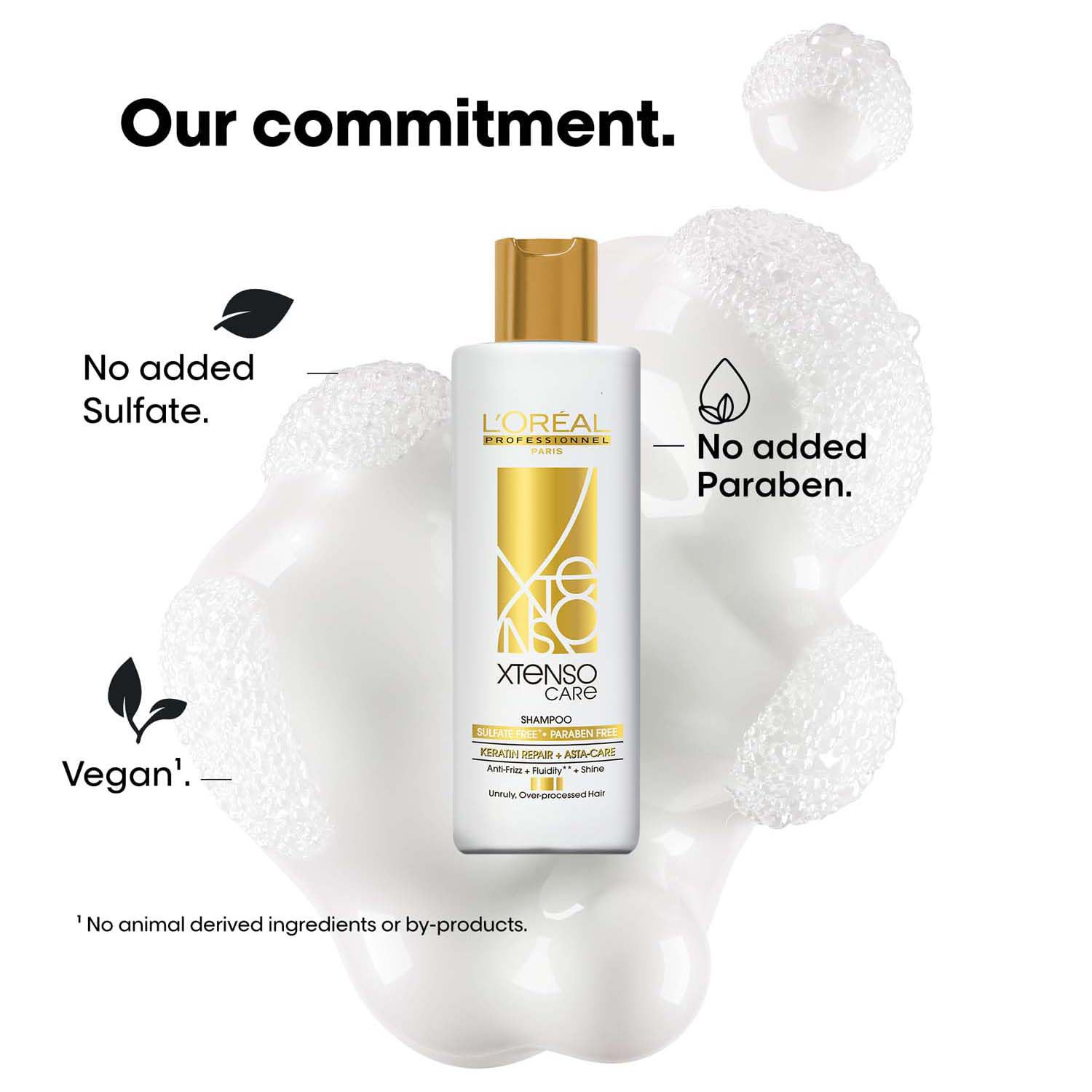 L'Oreal Professionnel Xtenso Care Sulfate-free* Shampoo 250ml and Hair Masque 200ml Combo for All Hair Types (Pack of 2)