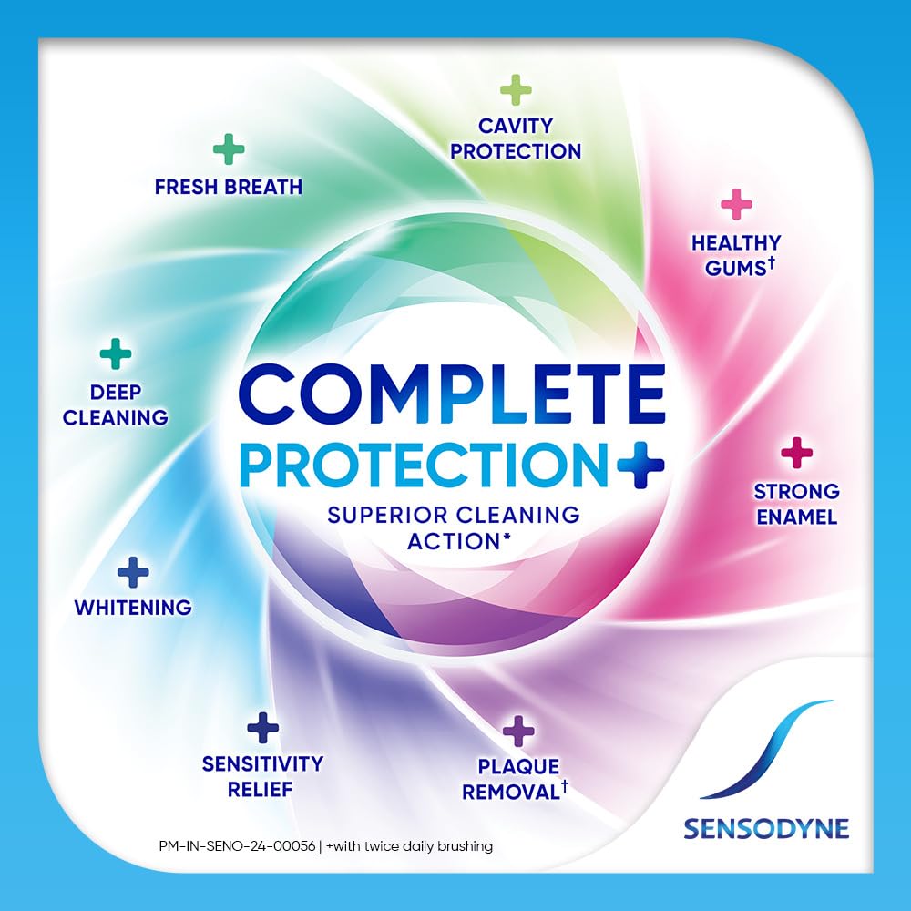 Sensodyne Complete Protection Toothpaste for Sensitive Teeth, Daily Oral Care 70gm Pack of 5