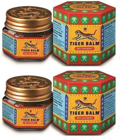 Red Tiger Balm (Pack of 2) | Herbal Pain Relief Balm for Headache, Muscle & Joint Pain Sellzoa