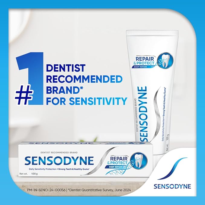 Sensodyne Repair and Protect Toothpaste for Deep Repair of Sensitive Teeth 100gm 5 Pieces Set