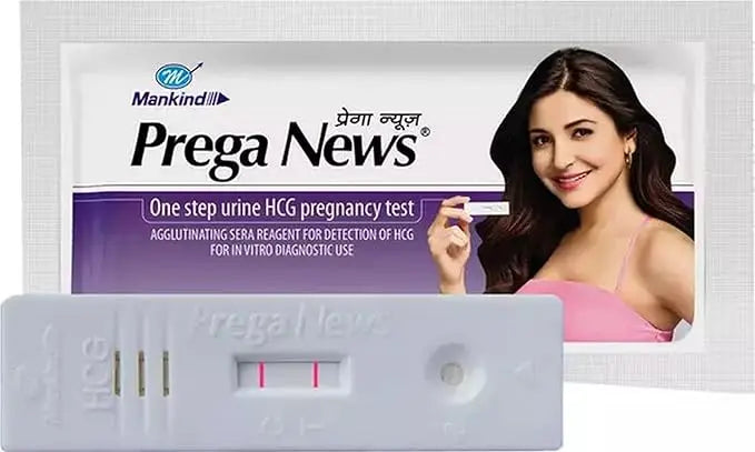 Prega News Pregnancy Test Kit – HCG Urine Test Device (Pack of 5) | One-Step, Rapid & Accurate Home Pregnancy Testing Sellzoa