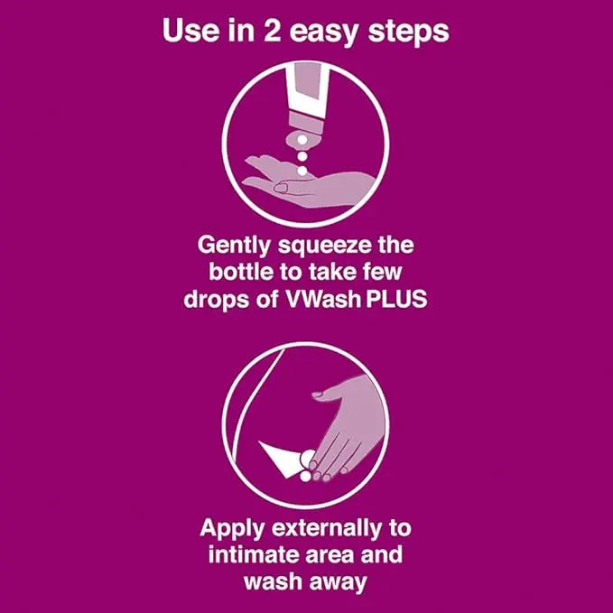 VWash Intimate Hygiene Wash for Women – 100ml (Pack of 2) | pH Balanced Daily Feminine Care Sellzoa