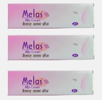 Melas Alfa Cream (Pack of 3 Creams) Beauty
