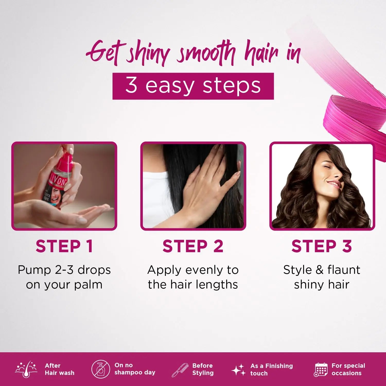 Livon Hair Serum for Women & Men – 100ml | Smooth, Frizz-Free & Glossy Finish for All Hair Types Sellzoa
