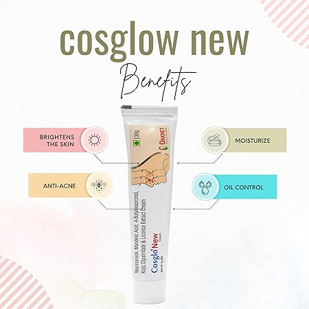 Cosglo New Cream 30gm | Skin Brightening & Pigmentation Reduction Cream for Face | Dermatologist-Recommended Sellzoa