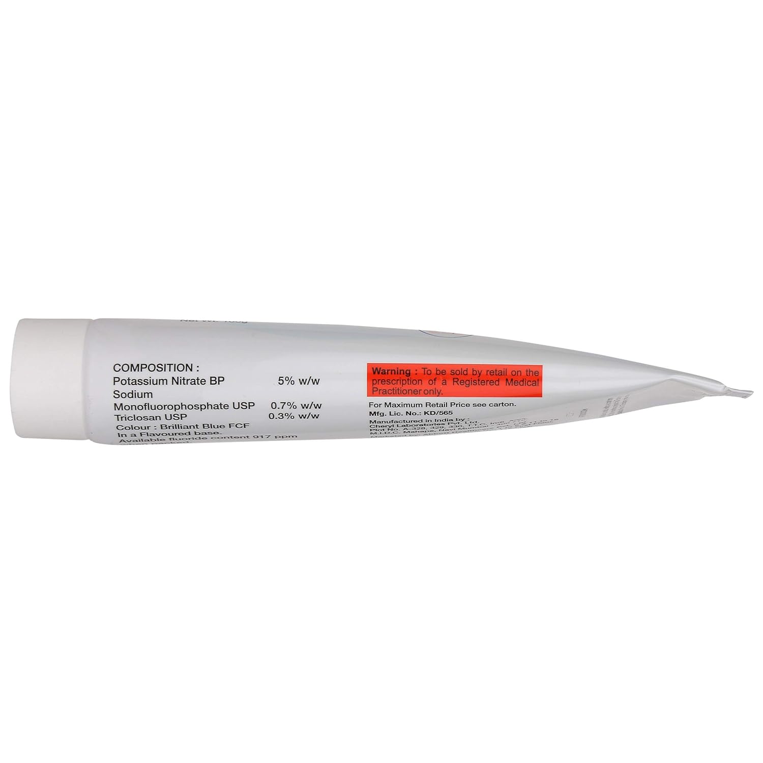 Hydent-K Medicated Oral Gel with Fluoride | Toothpaste for Sensitive Teeth 100 gm