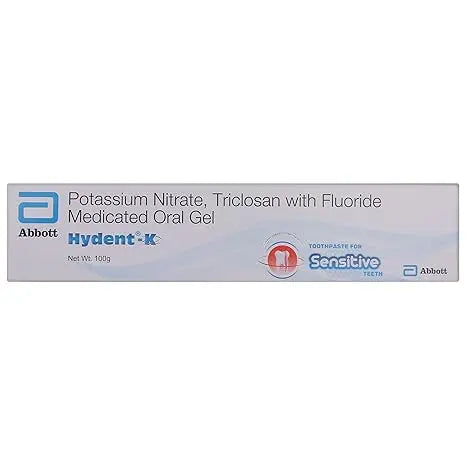 Hydent-K Toothpaste for Sensitive Teeth 100gm | Medicated Oral Gel with Fluoride | Relief from Tooth Sensitivity & Cavity Protection Sellzoa
