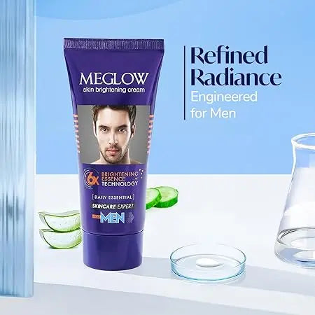 Meglow Premium Face Cream for Men – 50g | Brightening & Moisturizing Cream for Daily Use Sellzoa
