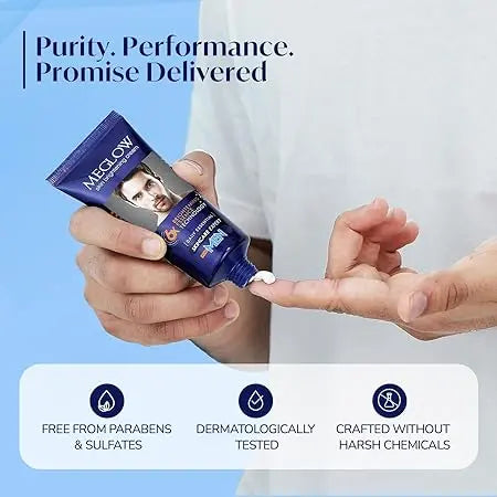 Meglow Premium Face Cream for Men – 50g | Brightening & Moisturizing Cream for Daily Use Sellzoa