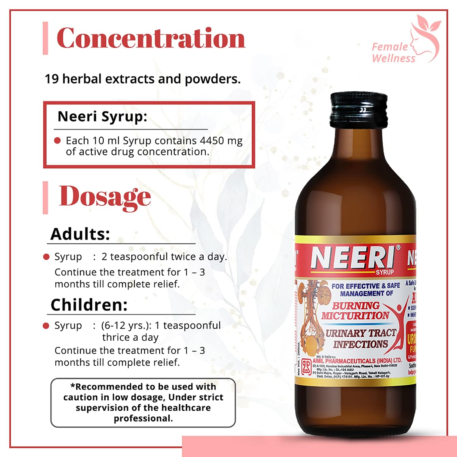 Aimil Neeri Sugar Free Syrup 100 ml