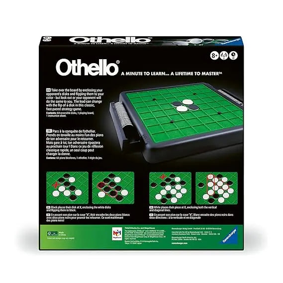 Cardinal Othello Classic Game for 2 Players | Strategic Reversi Boards & Discs (8×8 Grid) Sellzoa