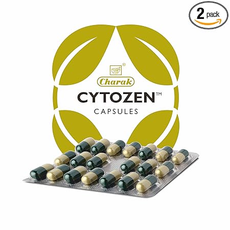 Charak Cytozen Capsules – Liver Detox & Protection | Pack of 2 × 20 Capsules | Ayurvedic Hepatic Support Sellzoa