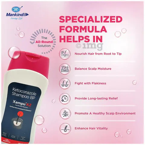 Xampu KZ Anti Dandruff Shampoo 100ml – Herbal Formula for Flake-Free, Healthy Scalp Sellzoa
