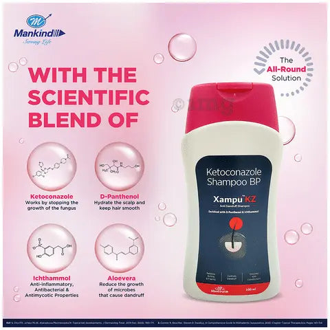 Xampu KZ Anti Dandruff Shampoo 100ml – Herbal Formula for Flake-Free, Healthy Scalp Sellzoa
