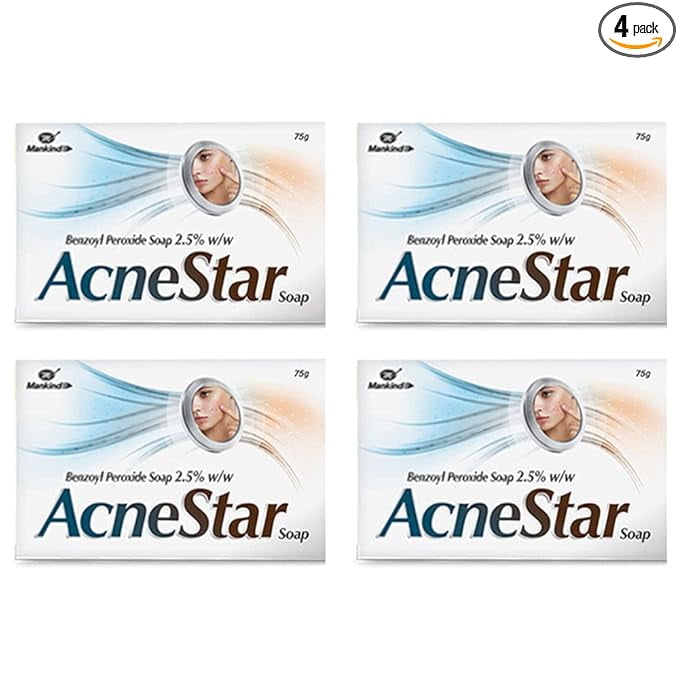 ACNESTAR Bar 75 gm Soap Pack of 4 Combo