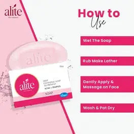 Alite Fight Body Acne Soap 75g (Pack of 4) – Instant Microbial Action for Clear, Smooth Skin Sellzoa