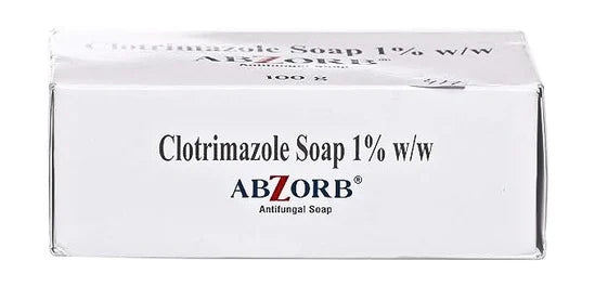 Abzorb Antifungal Soap Bar 100gm (Pack of 2) – Clotrimazole Soap for Ringworm, Jock Itch & Athlete’s Foot Sellzoa