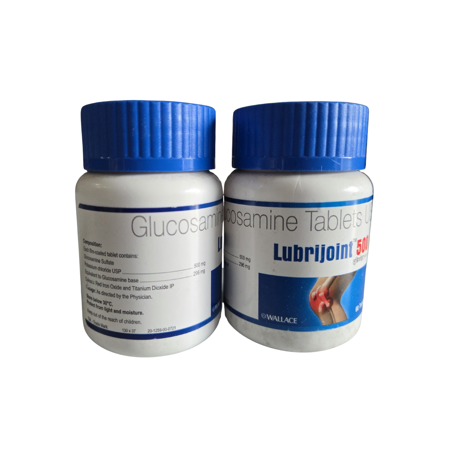 LUBRIJOINT 500 Tablets – Joint Support Supplement with Glucosamine Sulfate | 500mg | Pack of 2 Bottles Sellzoa