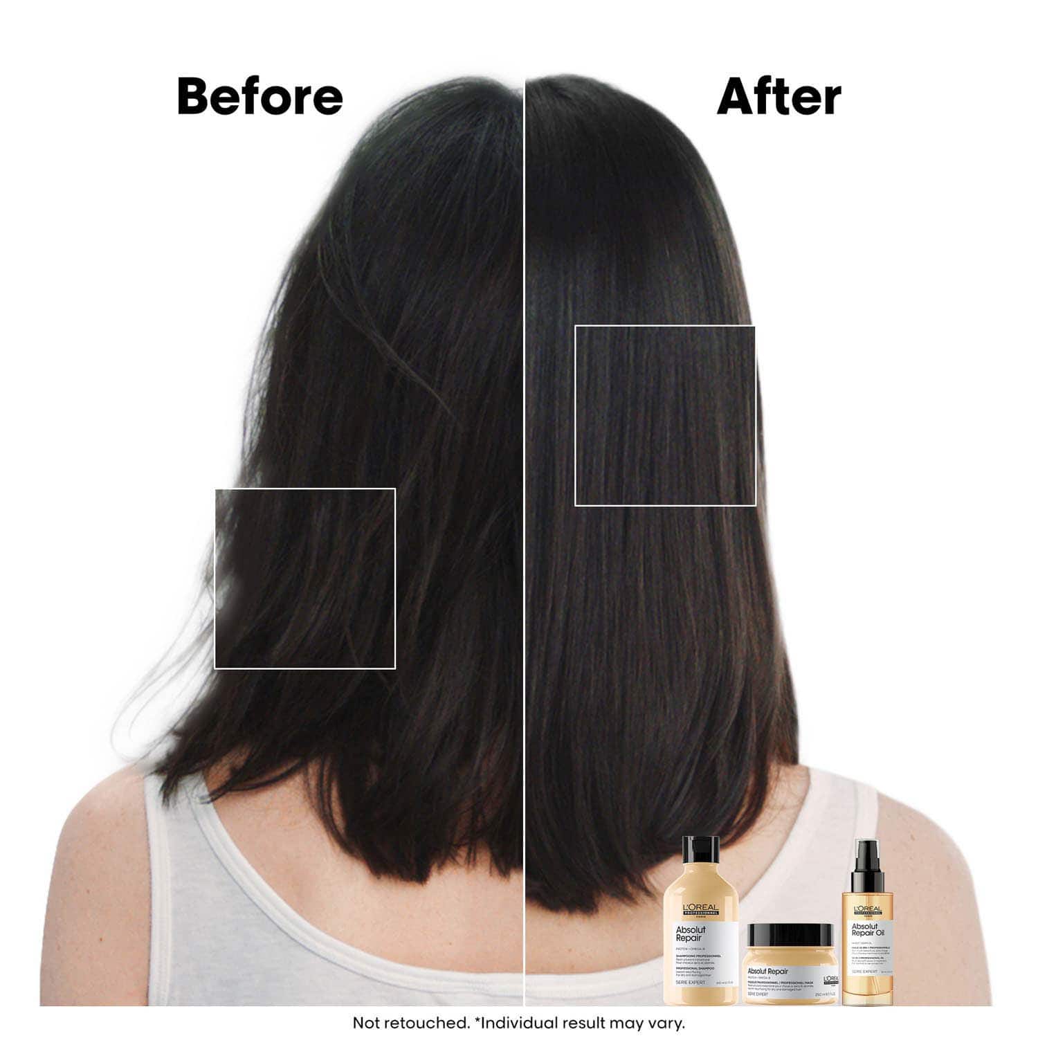 L'Oreal Professionnel Absolut Repair 10-in-1 Leave-in Serum for Dry & Damaged Hair - 90ml | 10-in-1 Multi-Benefit Leave-In Hair Oil, 1 action with 10 benefits, Enriched with Wheat Germ Oil