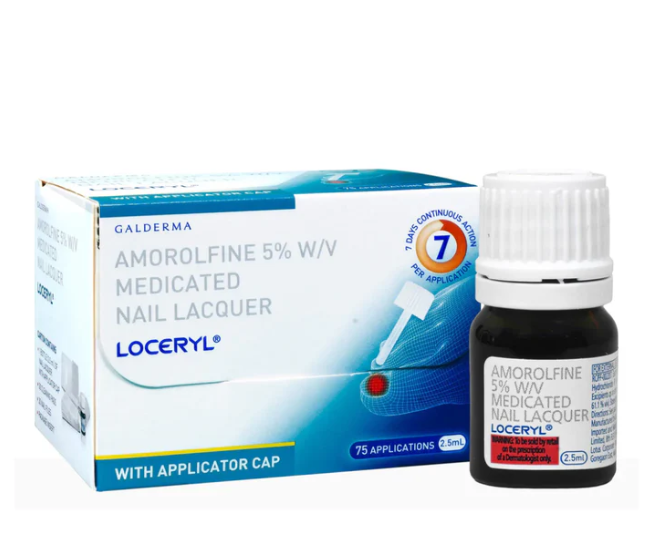 Loceryl Nail Lacquer 2.5ml with 5% Amorolfine