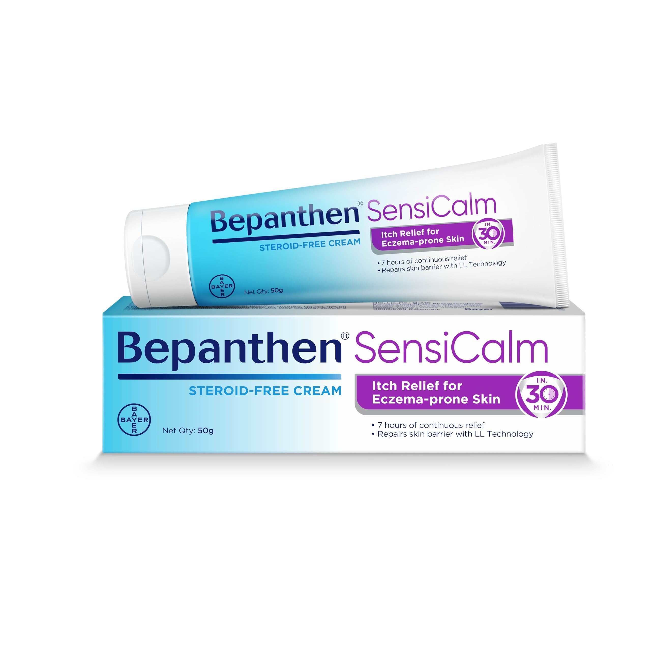 fourthline SensiCalm Cream For Face & Body, Worlds No.1 Skincare Brand, Itch Relief Cream For Eczema, Dry & Sensitive Skin 50g - Sellzoa