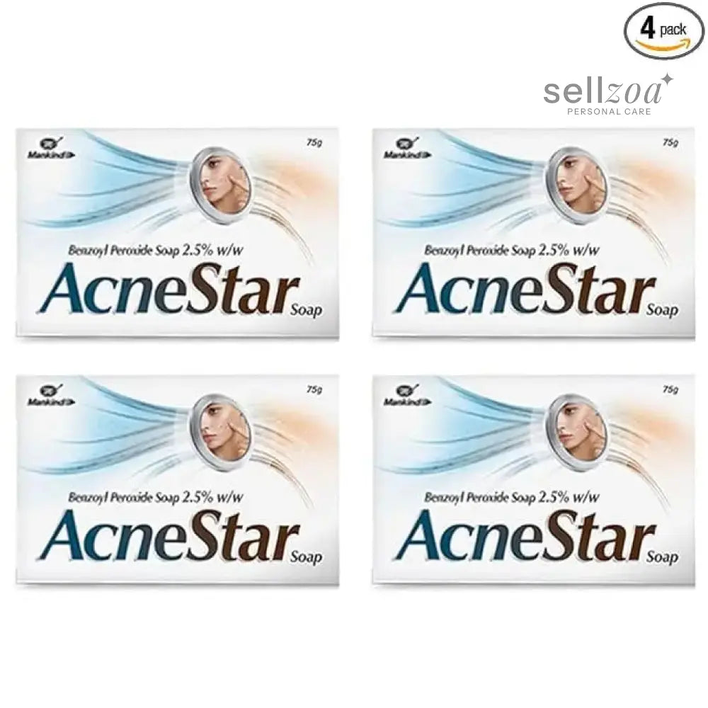 ACNESTAR Bar 75 gm Soap Pack of 4 Combo