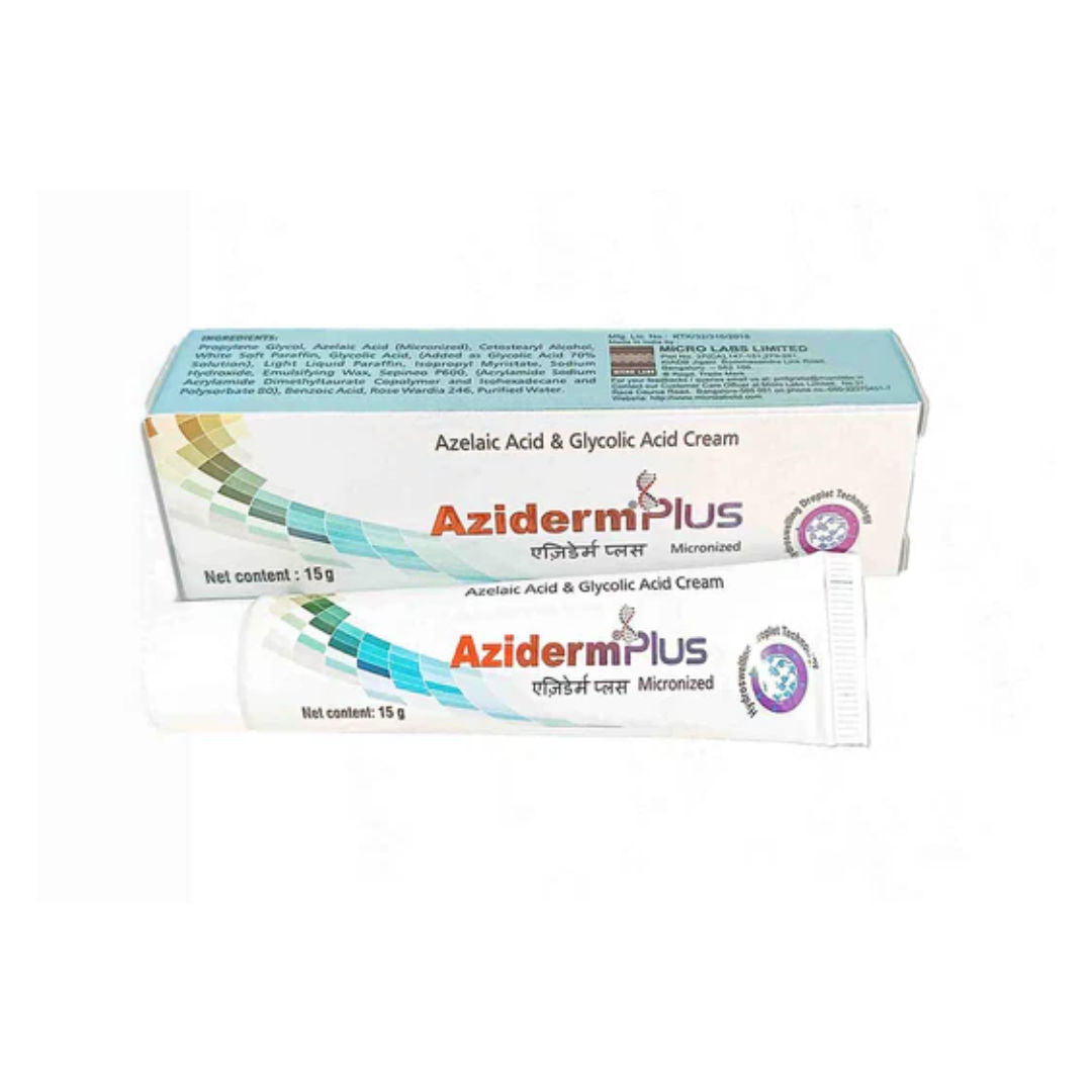 Aziderm 10% Azelaic Acid Cream – 15g (Pack of 2) | Acne & Hyperpigmentation Treatment for Oily & Acne-Prone Skin Sellzoa
