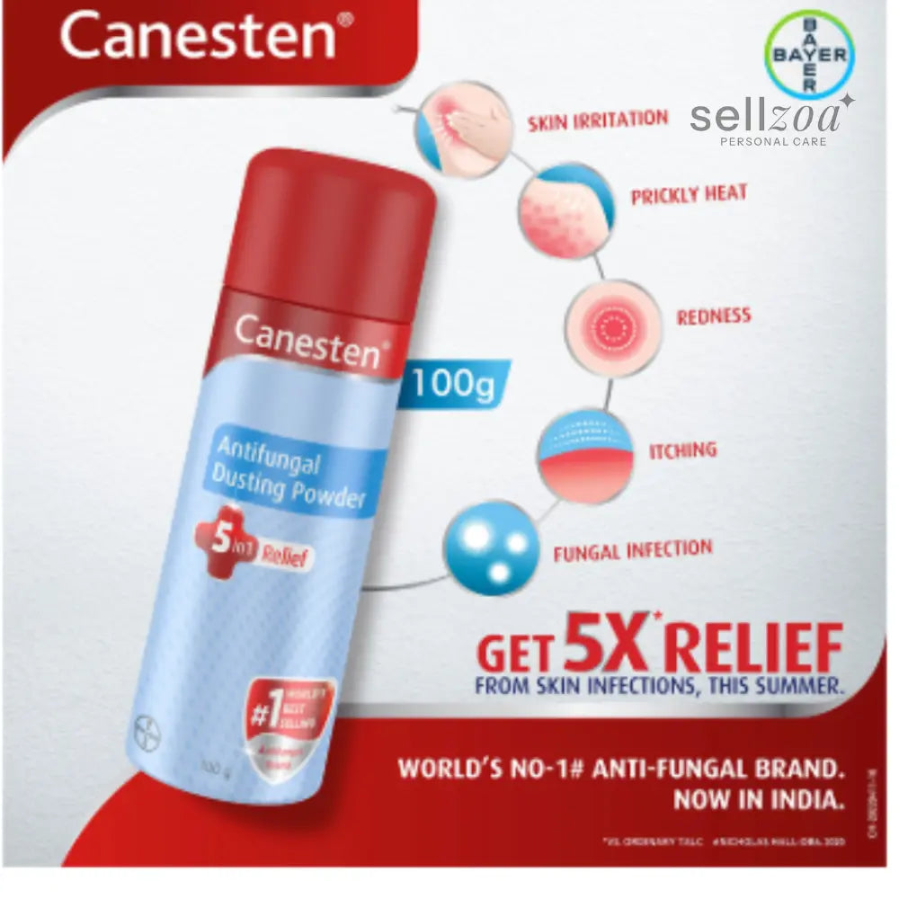 Canesten 1% Clotrimazole Cream & Dusting Powder Combo - For planet Health & Beauty