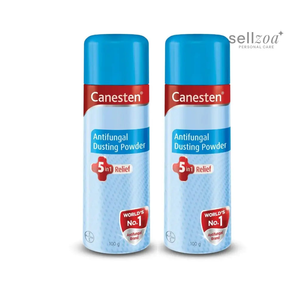 Canesten Dusting Powder 100g Pack of 2 | Antifungal Powder for Prickly Heat, Itching & Redness Relief Sellzoa