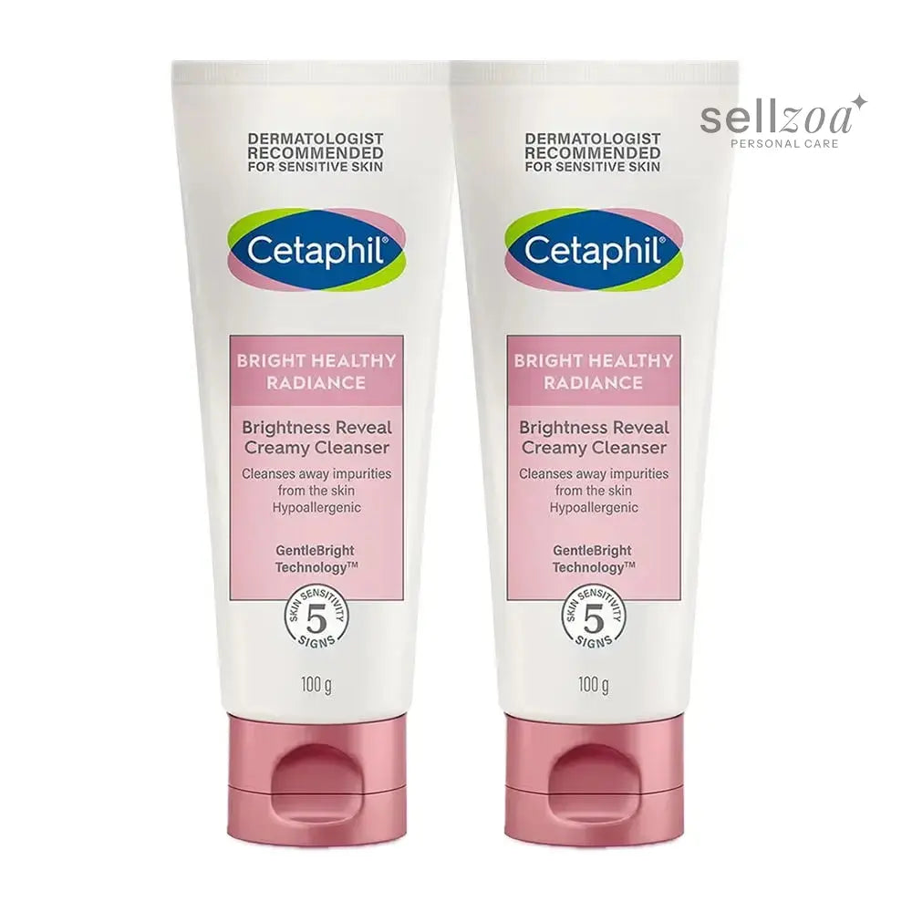 2x Cetaphil Brightness Reveal Creamy Cleanser - 100ml - Sellzoa