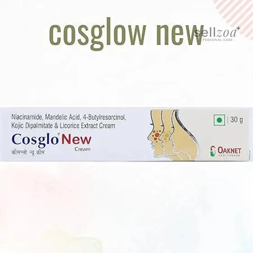 Cosglo New Cream 30gm | Skin Brightening & Pigmentation Reduction Cream for Face | Dermatologist-Recommended Sellzoa