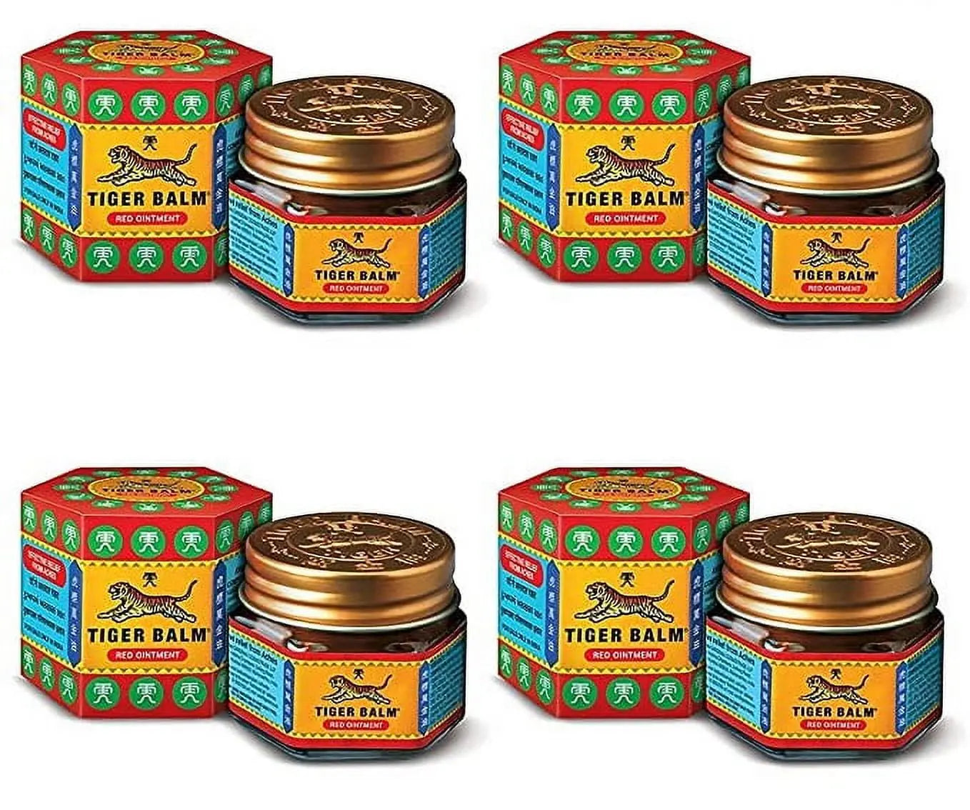 Tiger Balm Red Ointment 9ml (Pack of 4)
