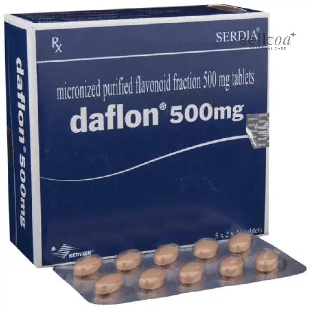 Daflon 500 mg tablets pack of 60 for vascular health support