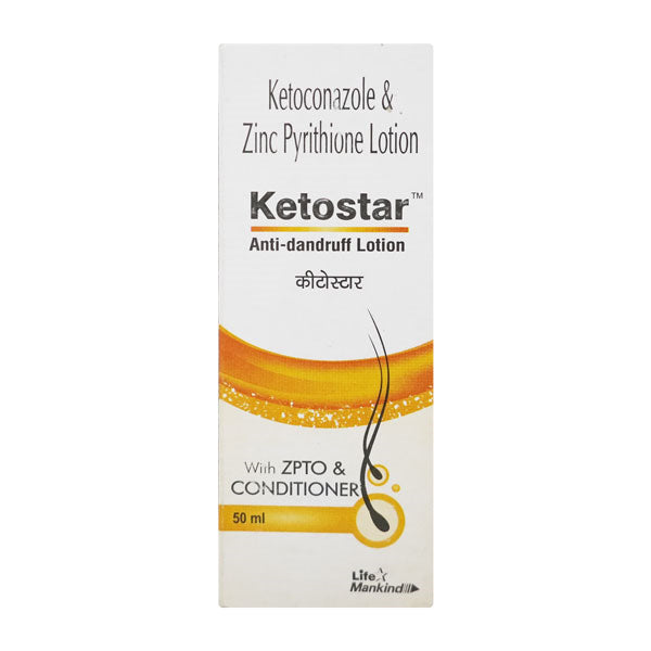 Ketostar Anti-Dandruff Lotion 50ml – Medicated Scalp Treatment with Ketoconazole 2% Sellzoa