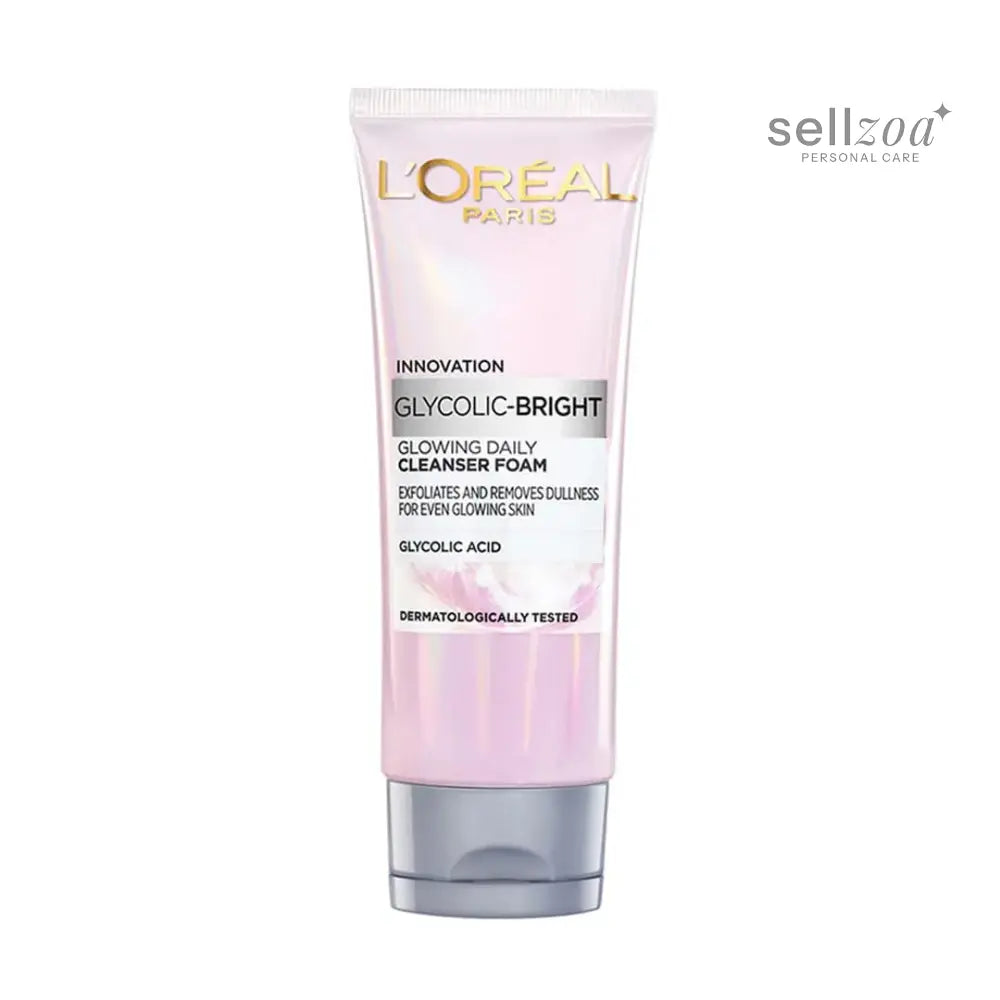 L'Oreal Paris Glycolic Bright Daily Foaming Face Cleanser, 100ml