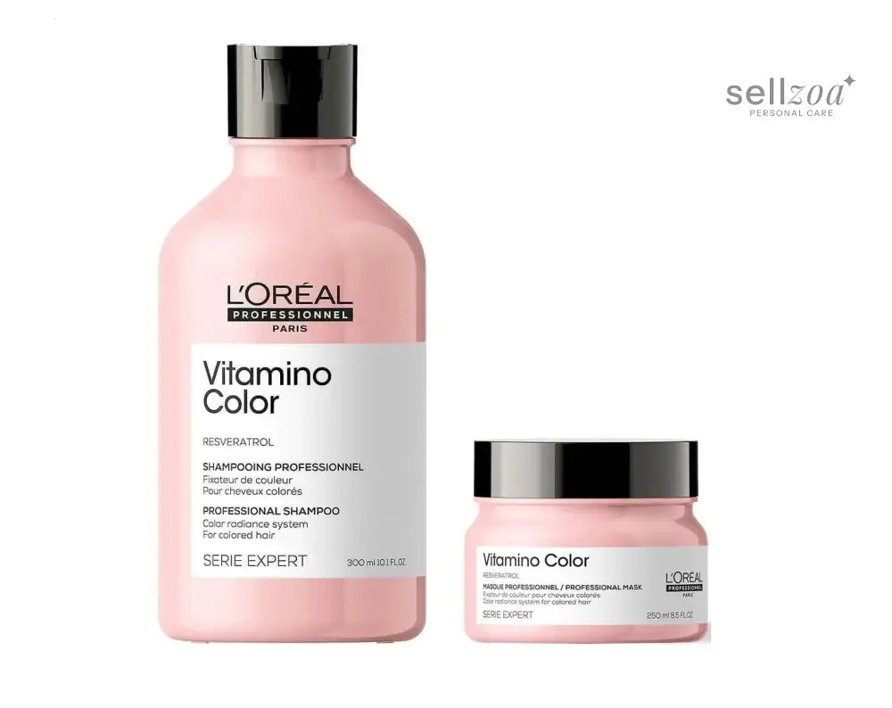 Loreal Serie Expert Vitamino Color Shampoo 10.1 Oz & Masque 8.4 Oz Duo