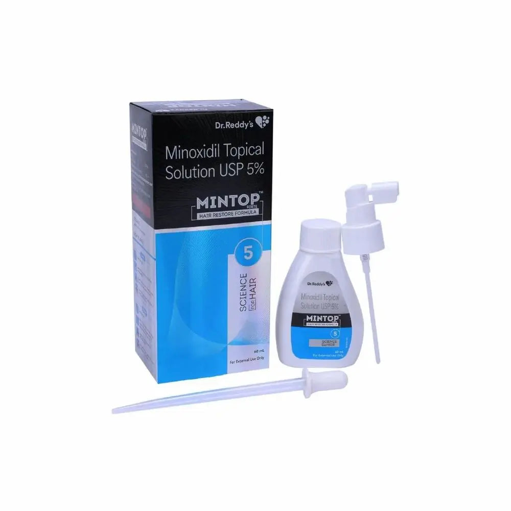 Mintop Forte 5% Minoxidil Topical Solution 60ml | Hair Regrowth Treatment for Men & Women Sellzoa