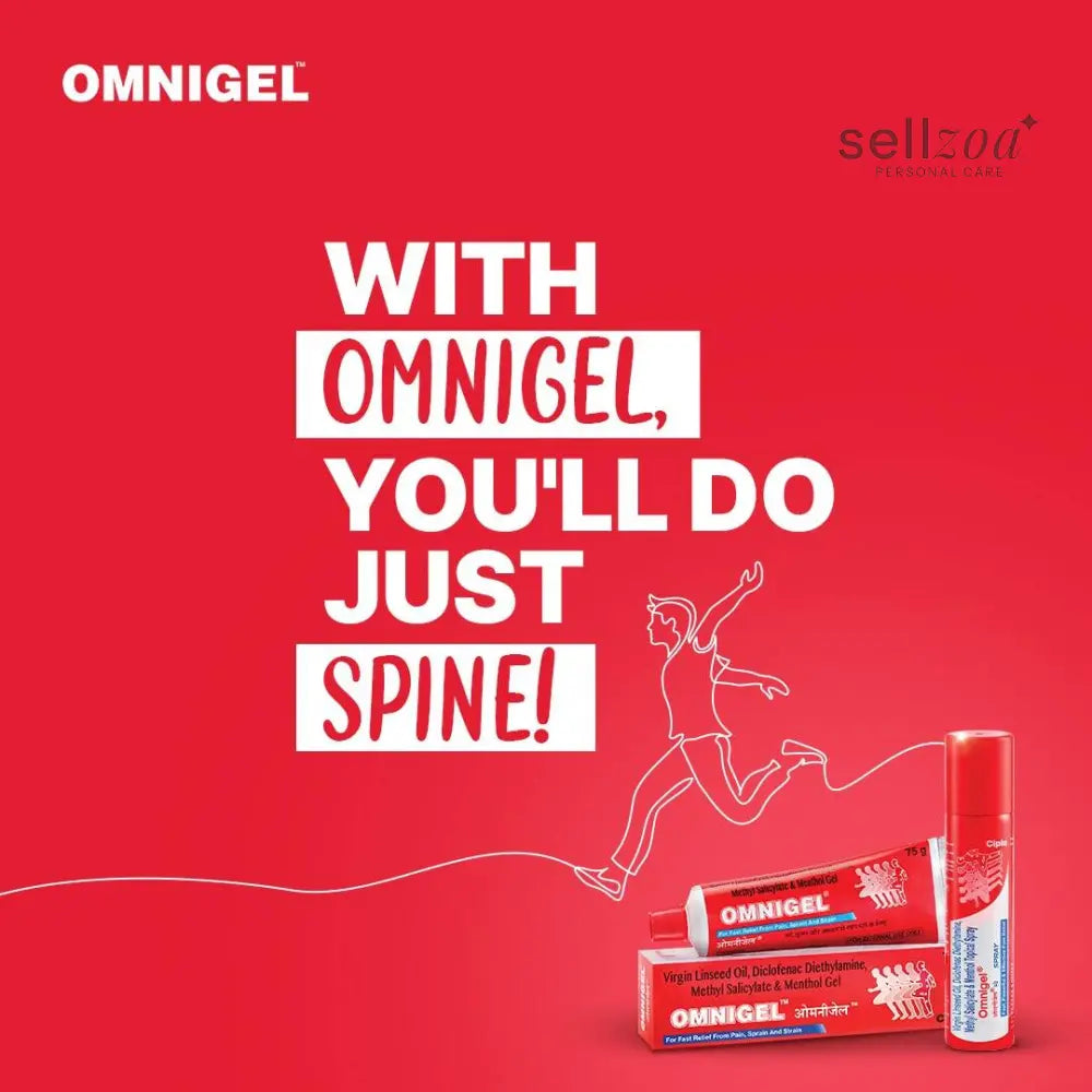 Omnigel Pain Relief Gel 30g (Pack of 3) | Cooling Massage Gel for External Use - Pain Relief