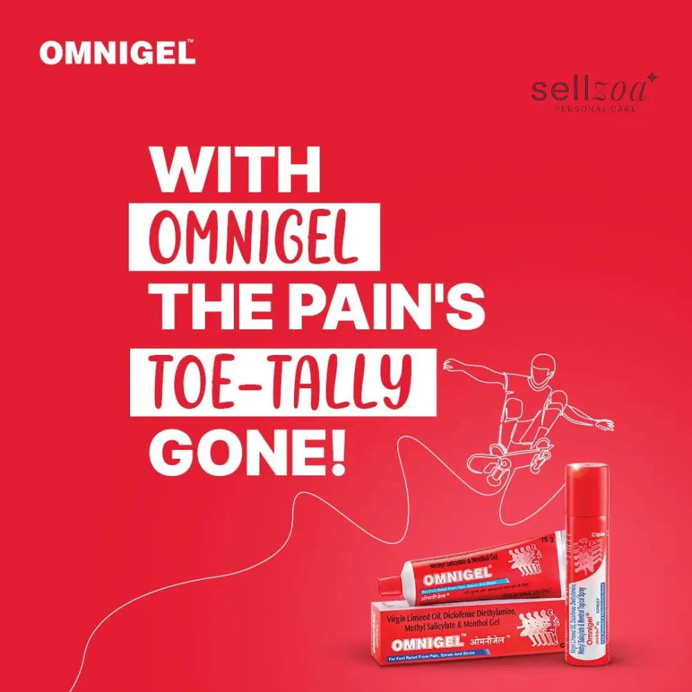 Omnigel Pain Relief Gel 30g (Pack of 3) | Cooling Massage Gel for External Use - Pain Relief