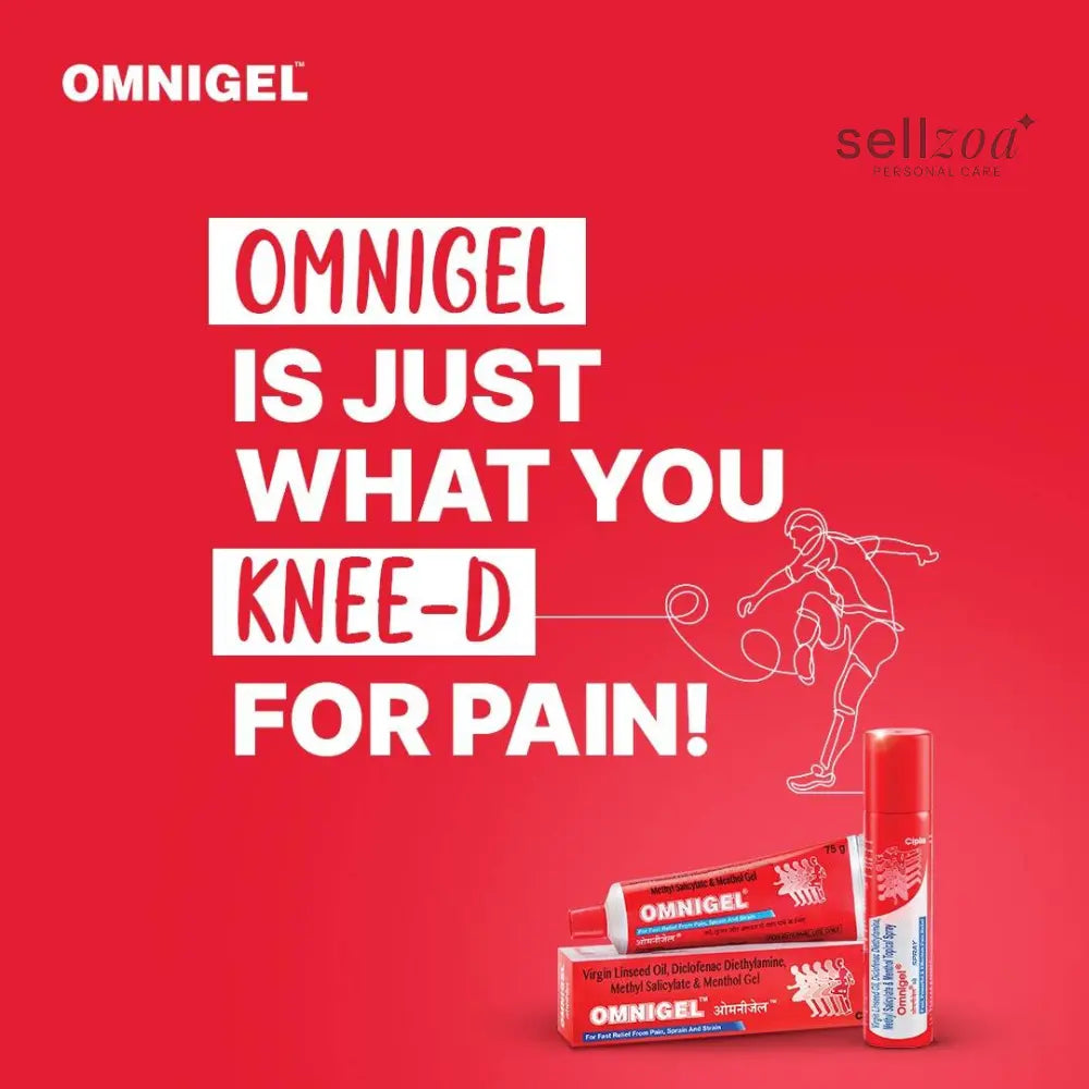 Omnigel Pain Relief Gel 30g (Pack of 3) | Cooling Massage Gel for External Use - Pain Relief