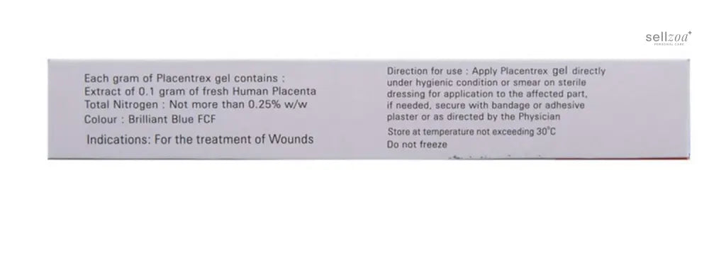 Placentrex Gel 20g Pack of 2 – Advanced Wound Healing - Skin Care