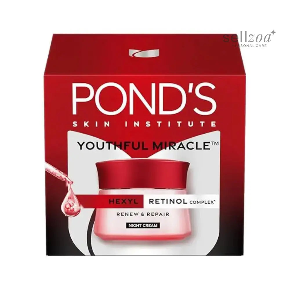 Ponds Age Miracle Night Cream 50ml – Anti Wrinkle & Night Moisturizer for Face Sellzoa