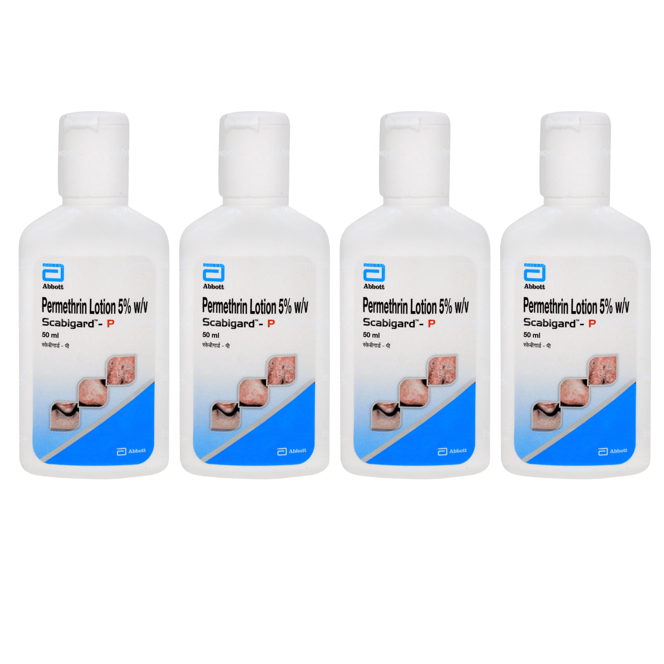 Scabigard-P Permethrin 5 percent cream 50ml pack of 4 for external skin use