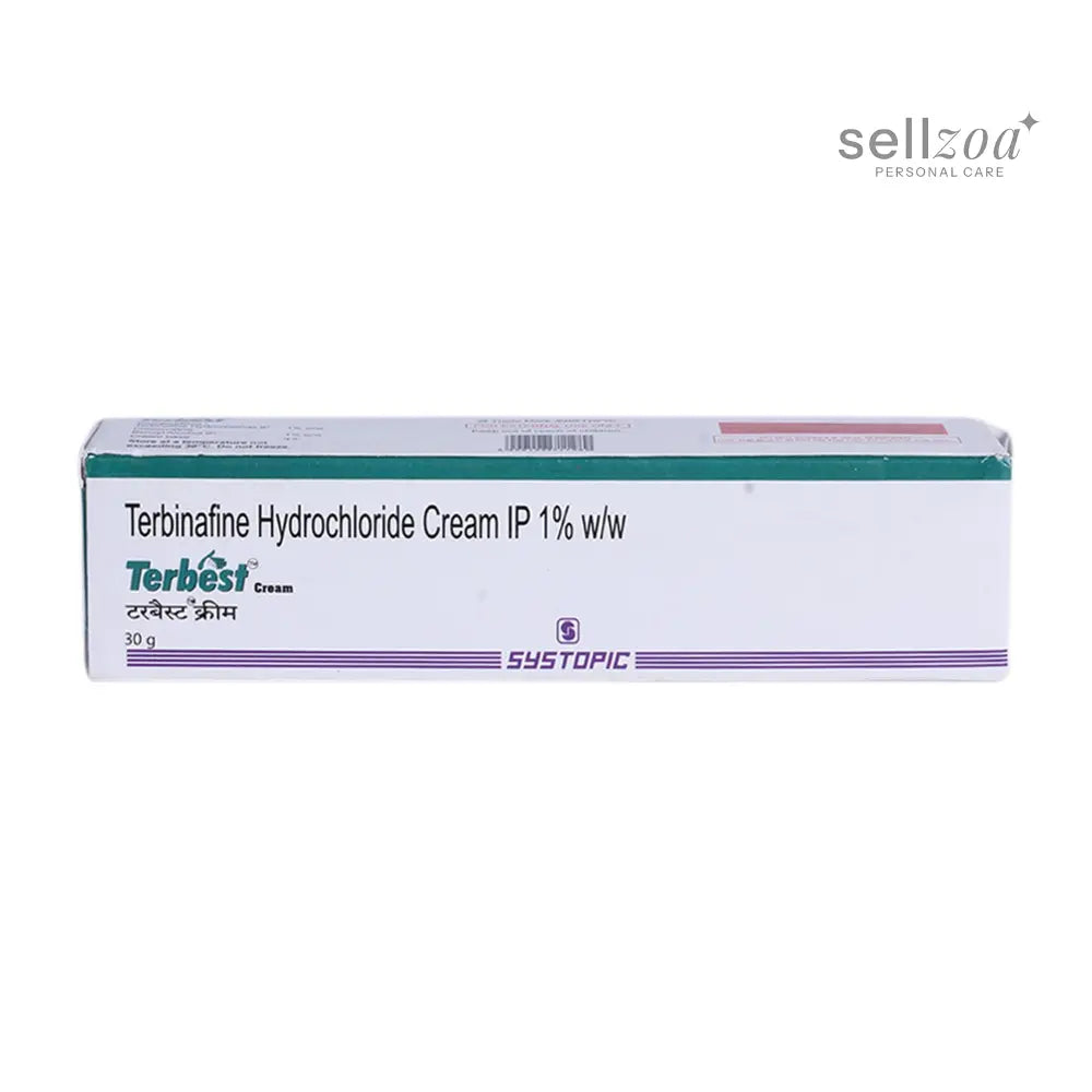 TERBEST 1% W/W - Tube of 30g (Pack of 2)-Terbinafine Hydrochloride antifungal Cream 1% - Athletes Foot Cream Extra