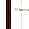 Cobra face brass head walking stick 36 inch rubber tip base