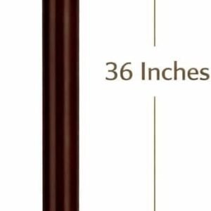 Cobra face brass head walking stick 36 inch rubber tip base