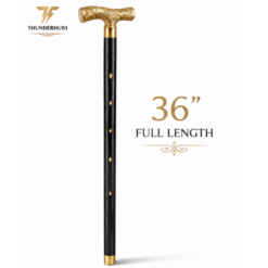 Premium Gold Handle Walking Stick