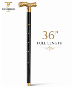 Premium Gold Handle Walking Stick