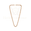 Original 5 Mukhi Rudraksha Gold Link Mala Necklace with Certificate - Product Image 4