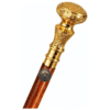 Round Brass Handle Walking Cane – 36 Inch Handmade Wooden Walking Stick - Product Image 16